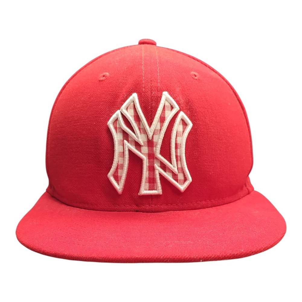 New York Yankees New Era 59FIFTY Baseball Cap Womens 7 1/4 Red‎ White Snapback